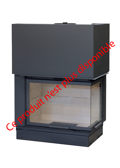 Cheminées Design AXIS F900 vitre latérale droite