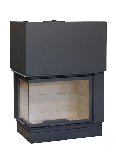 Cheminées Design AXIS F900 vitre latérale gauche